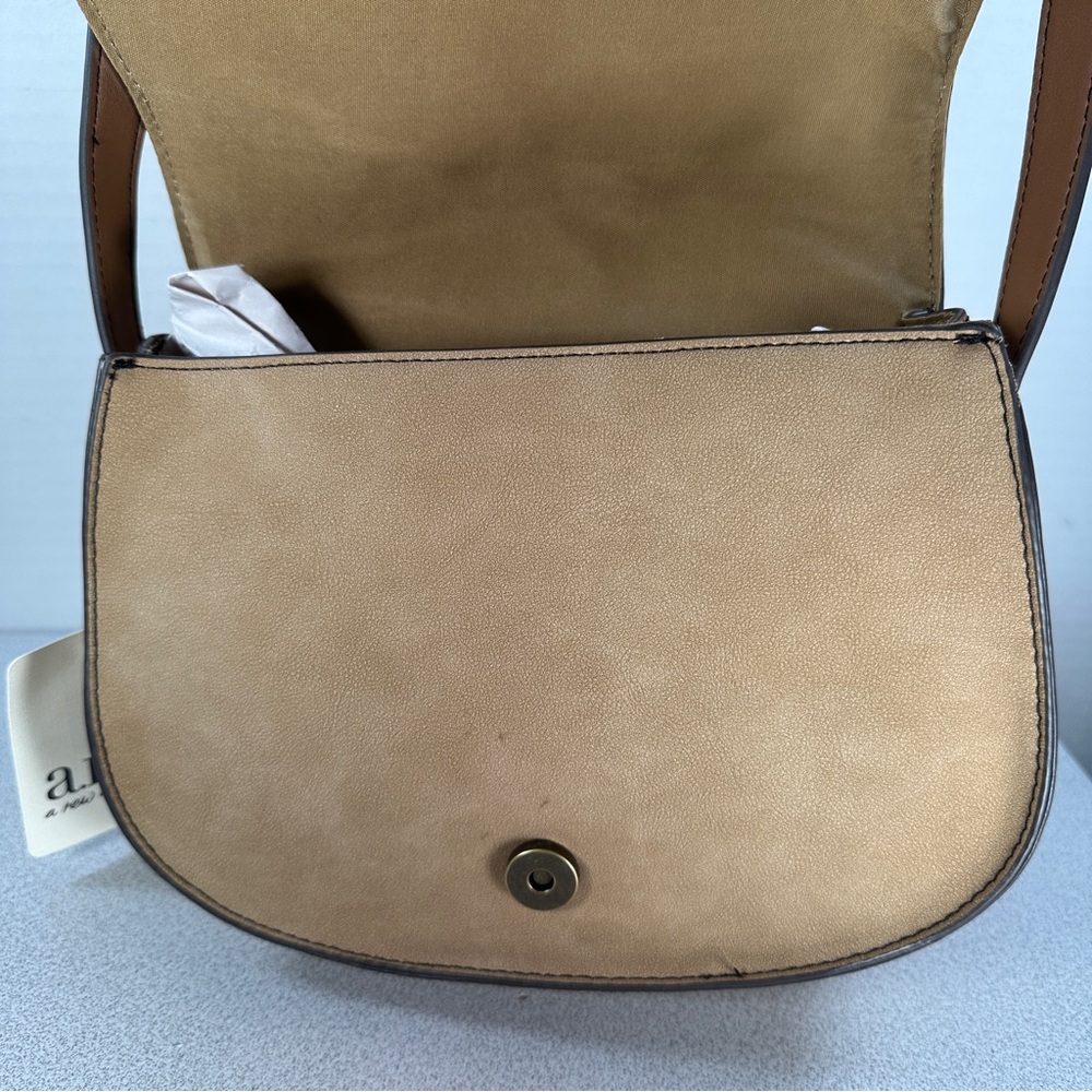 NEW‎ a.n.a Beige Crossbody Bag with Buckle Detail - Picture 10 of 12